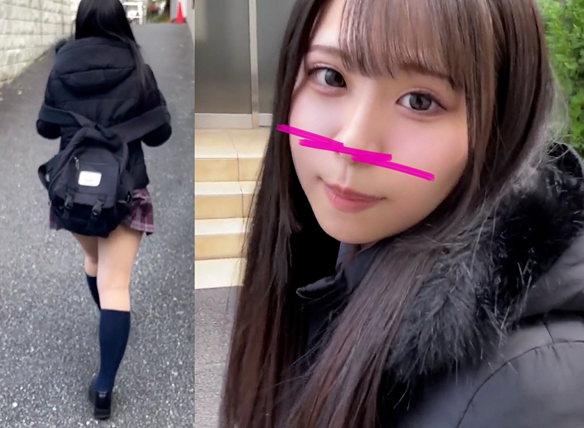 383NMCH-052 顔出し【個人撮影】激カワ制服女子とのハメ撮り映像_ドスケベなセフレを大公開 Sample 1