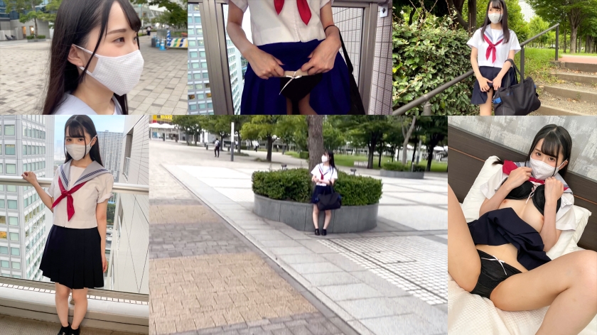 534CRT-027 使用期間2年【個人撮影】進学校に通うリボン付き黒パンツちゃん(偏差値60)_隠れ巨乳の真面目系制服女子とのハメ撮り映像配信 Sample 1