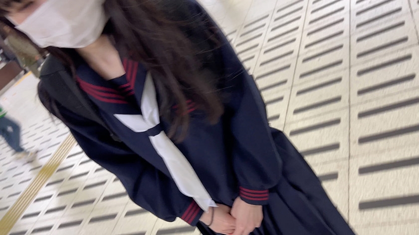 534POK-062 顔出し【個人撮影】激レア_黒パンストの制服女子とハメ撮り_SNSで知り合った美脚娘に種付SEX Sample 2