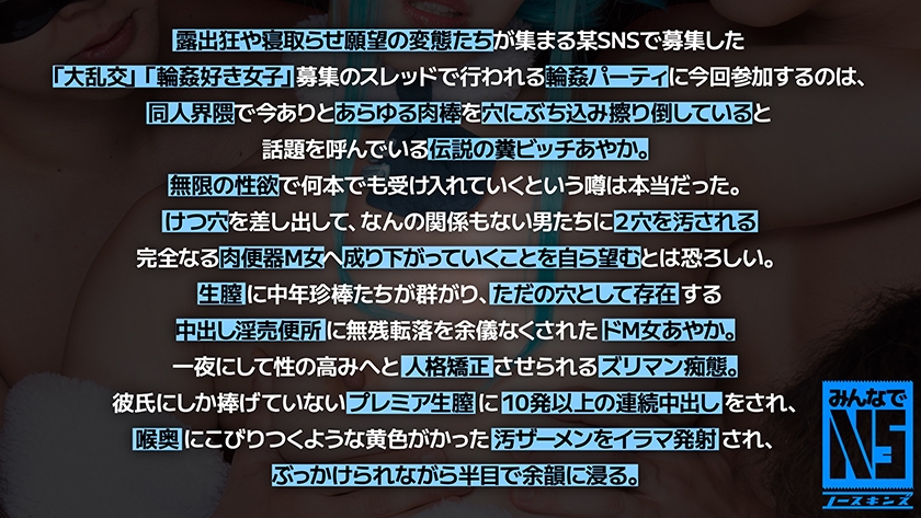 702NOSKN-065 ガチ中出し5P大輪●！2穴好きのFカップ性欲お化けOLを巨根アナル破壊中出し輪● 素人コスプレイヤーあやか(27) 望月あやか Sample 2