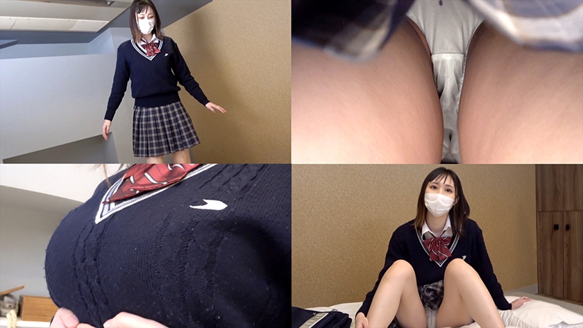 534CRT-050 バスケ部②【個人撮影】隠れ巨乳の薄紫パンツちゃん_モデルのような美脚女子とP活デート～ホテルでゴムなし本番まで収録 Sample 3