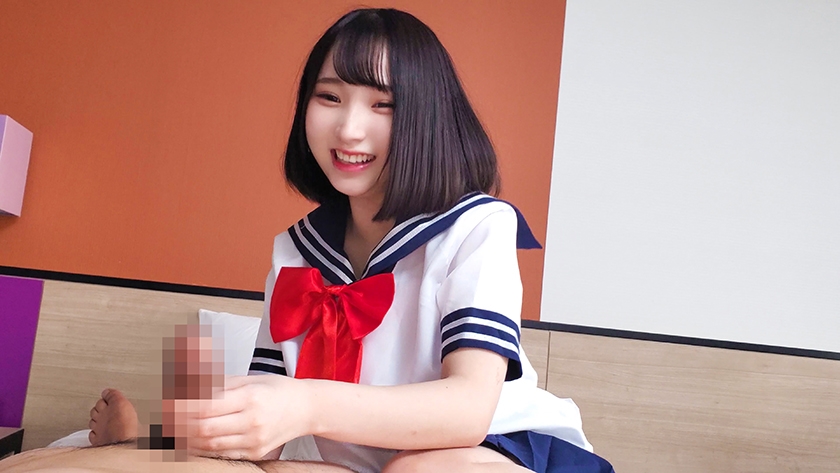 546EROFV-181 素人女子大生【限定】かなちゃん21歳 某制服リフレでバイトしている身長143cmのミニミニJD！！リアルJ○感200%の制服姿に大興奮して爆発フィニッシュ！！ Sample 6